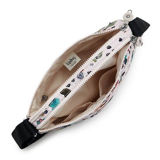 Sacs Crossbody Kipling Alvar Printed Blanche Multicolore | FR 2144SG
